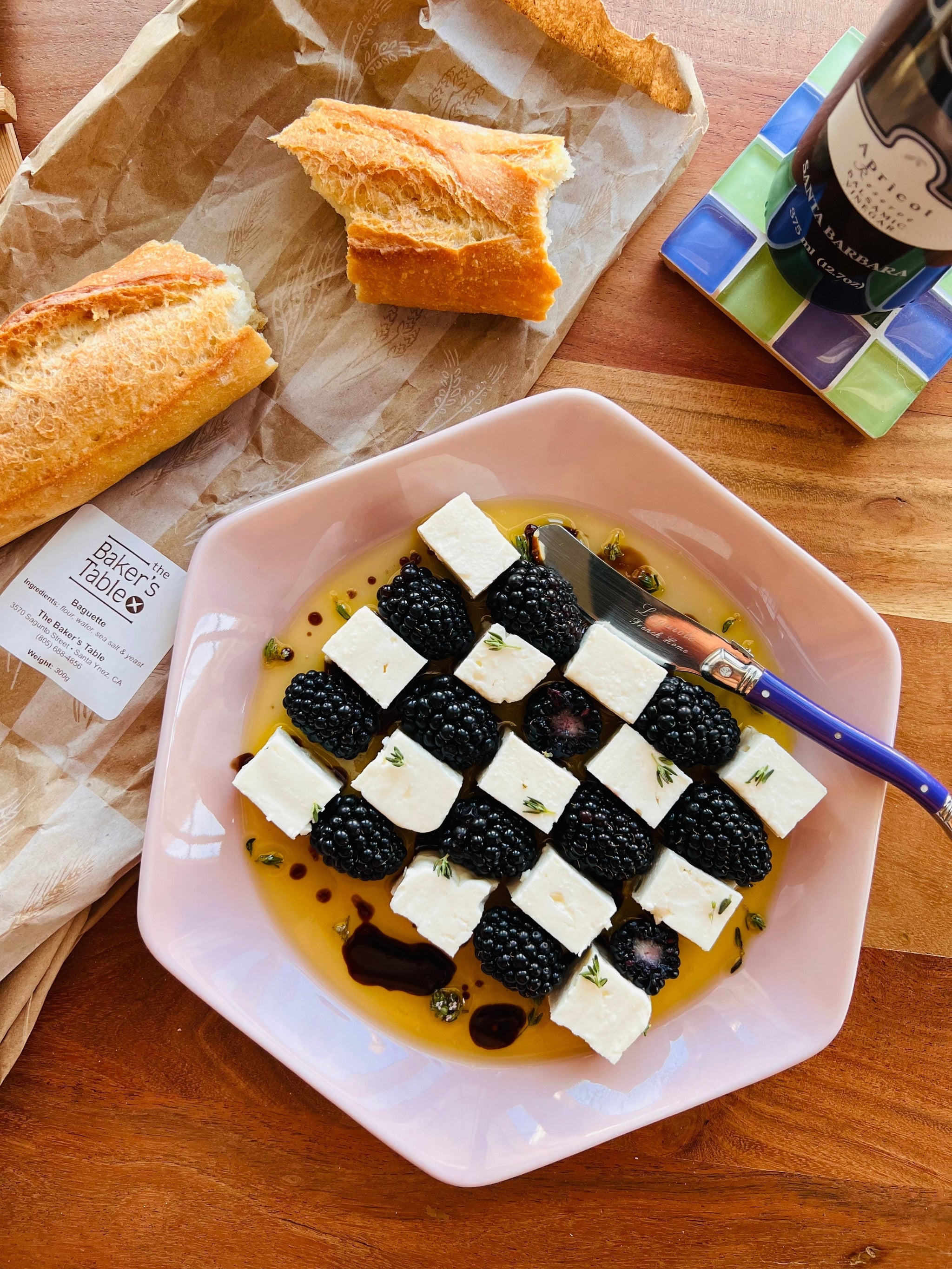 Blackberry & Feta Cheese Plate