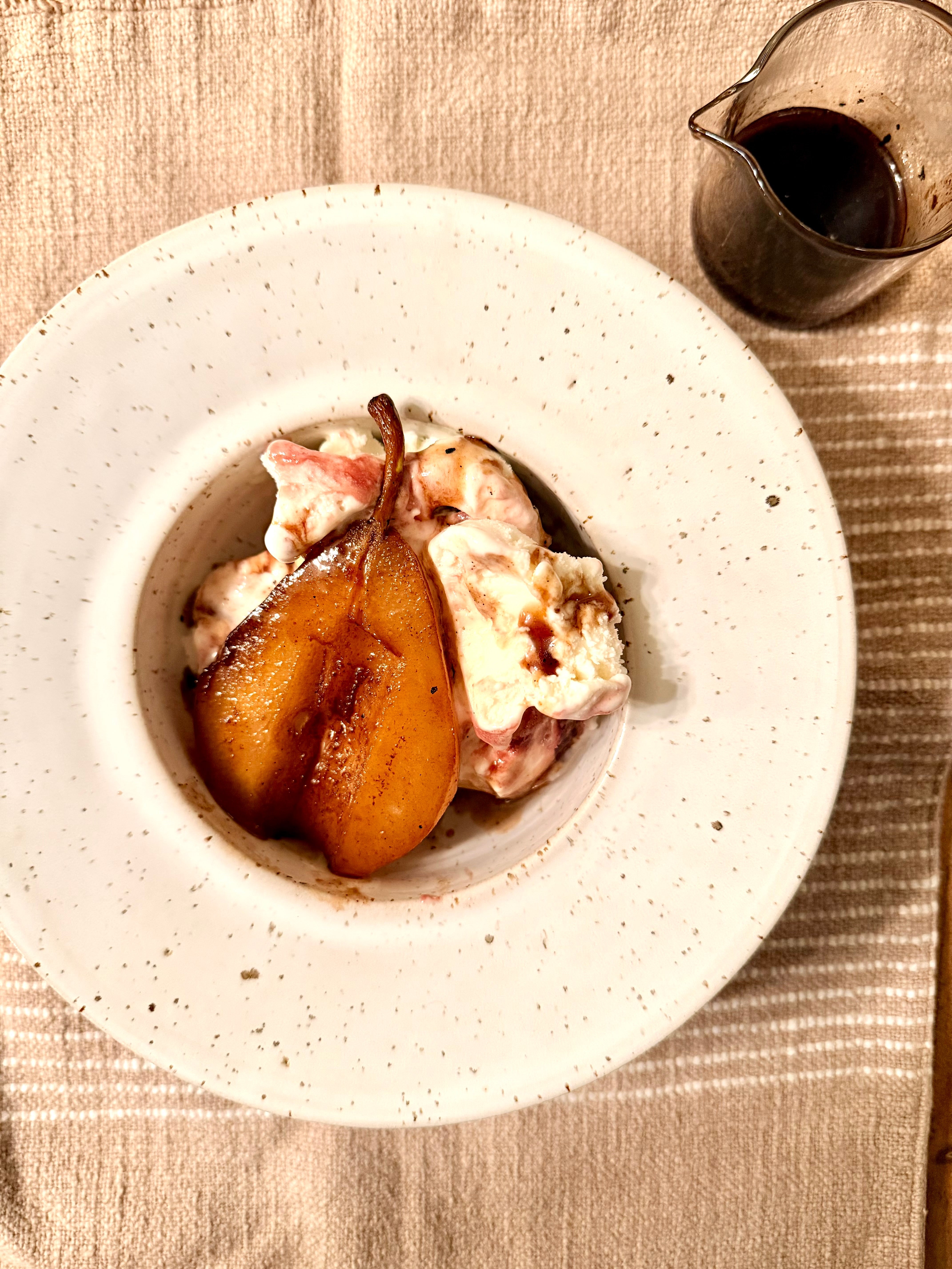 Balsamic Poached Pears