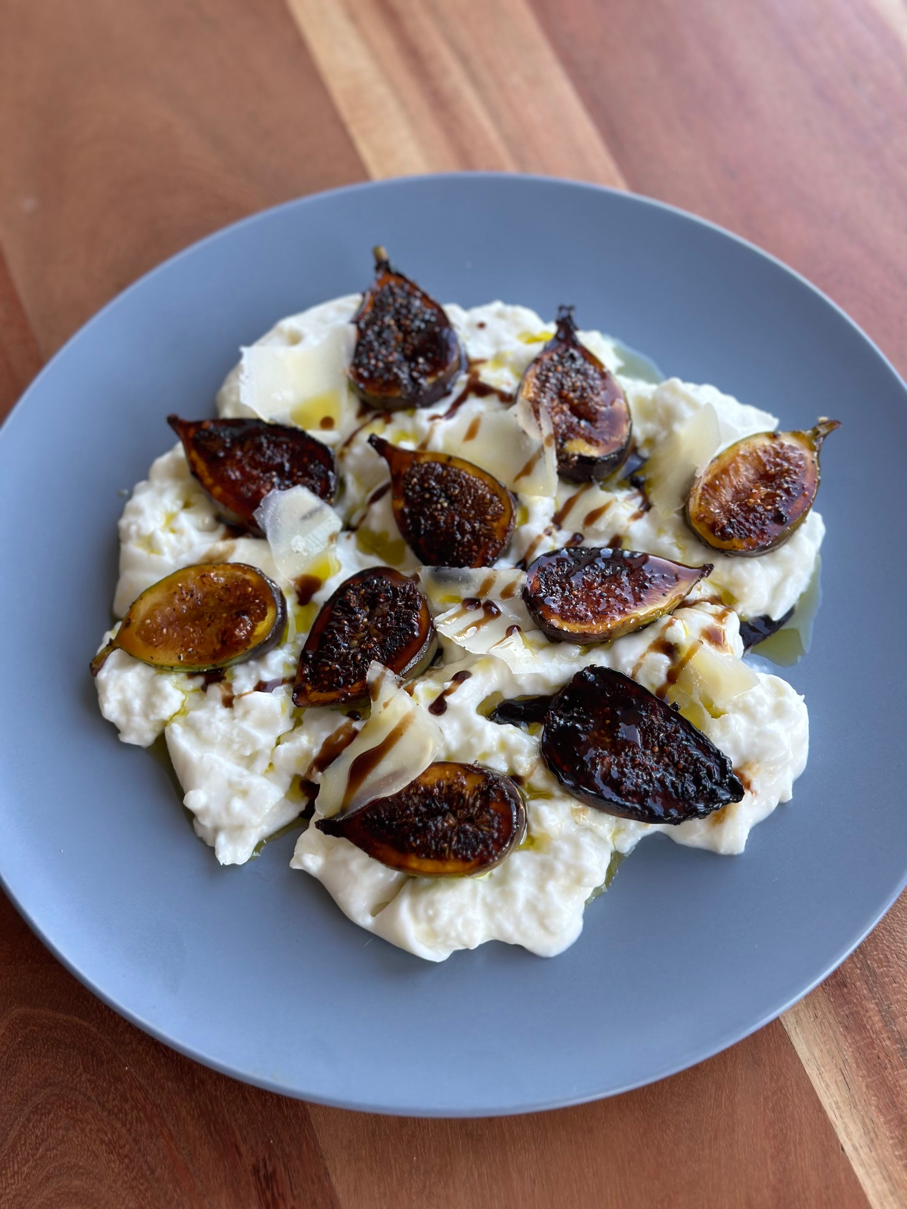 Charred Figs with Burrata Cheese