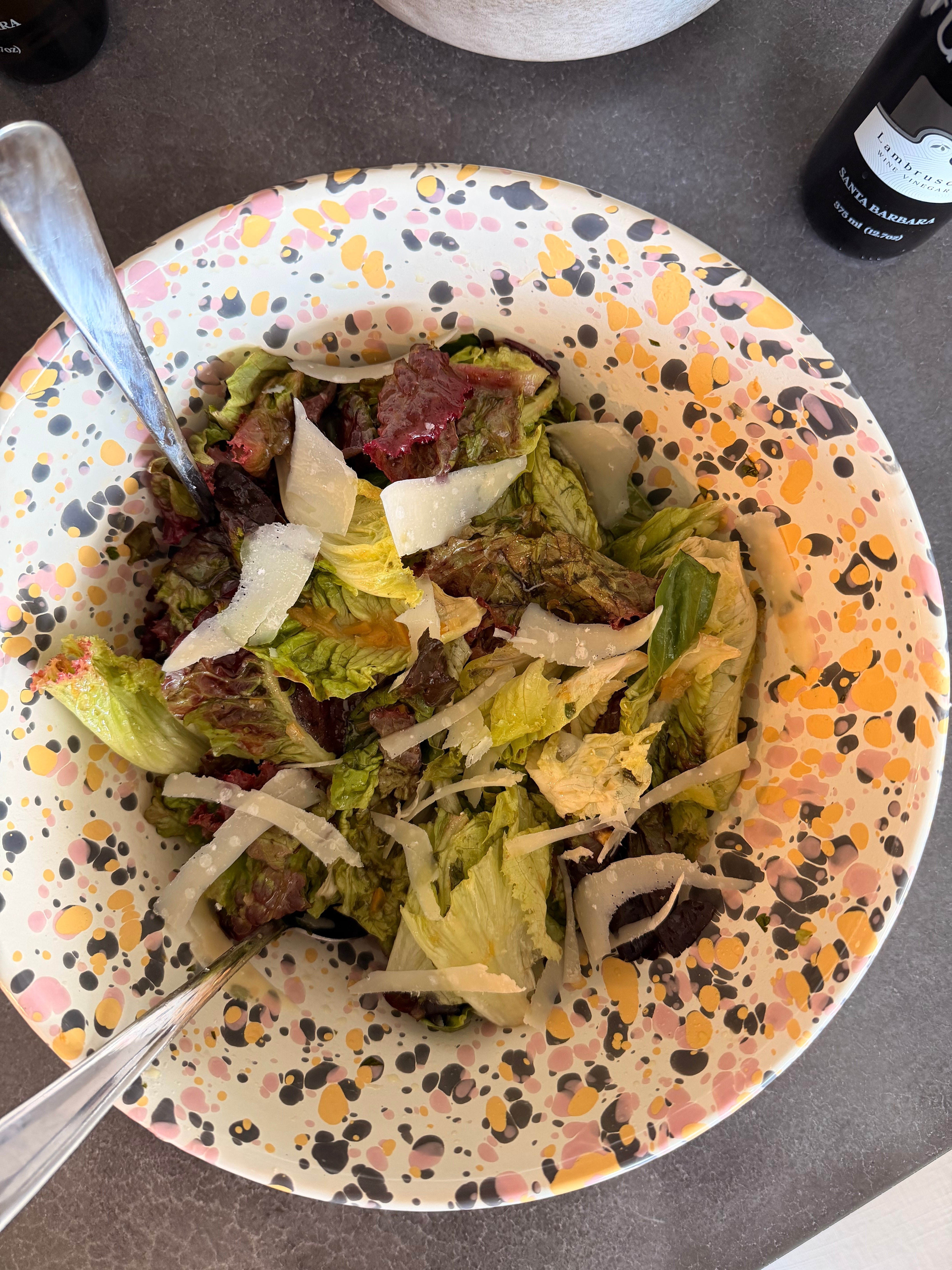 Farmer's Market Greens with Thyme Vinaigrette
