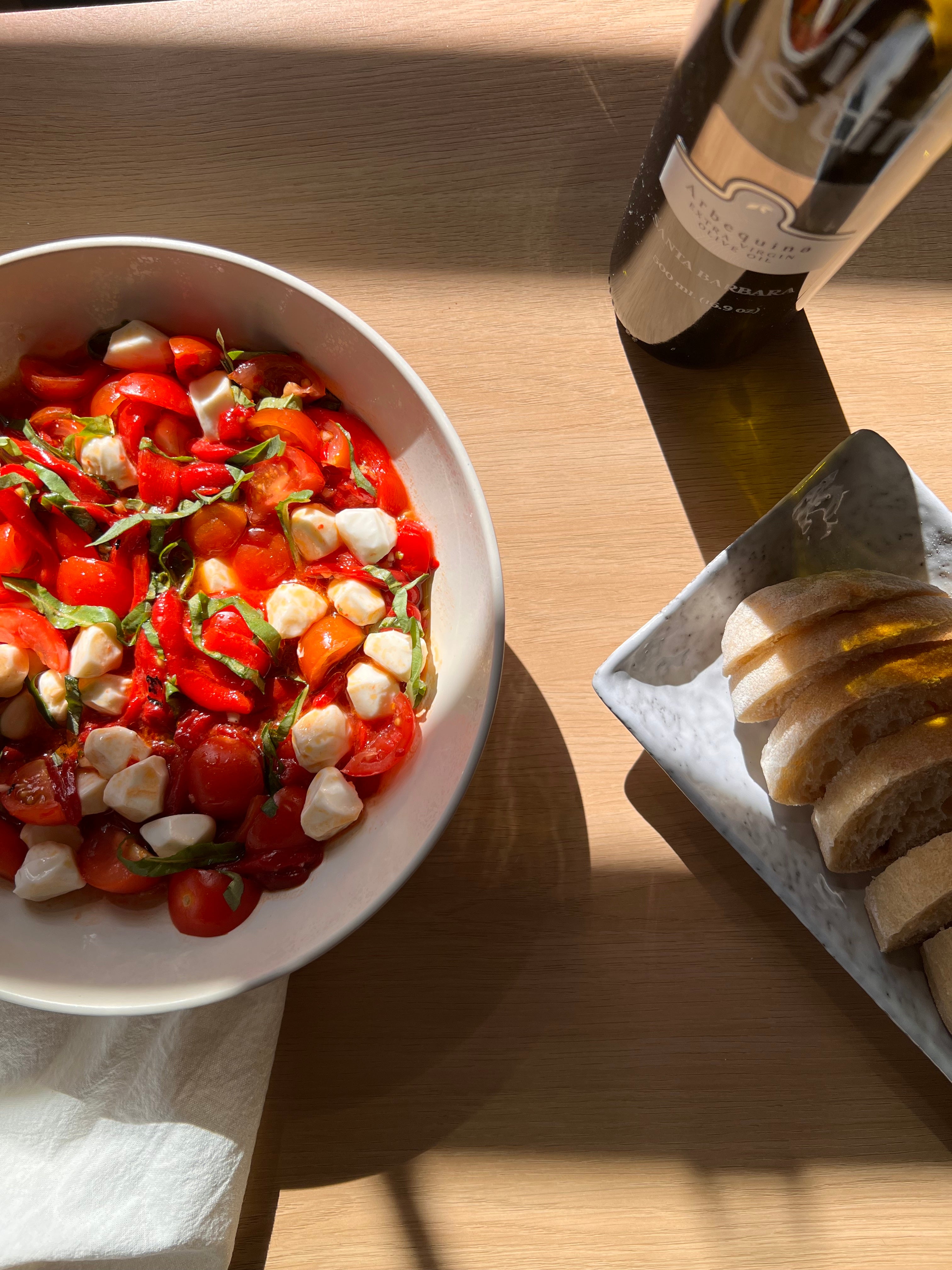 Roasted Pepper & Tomato Crostini