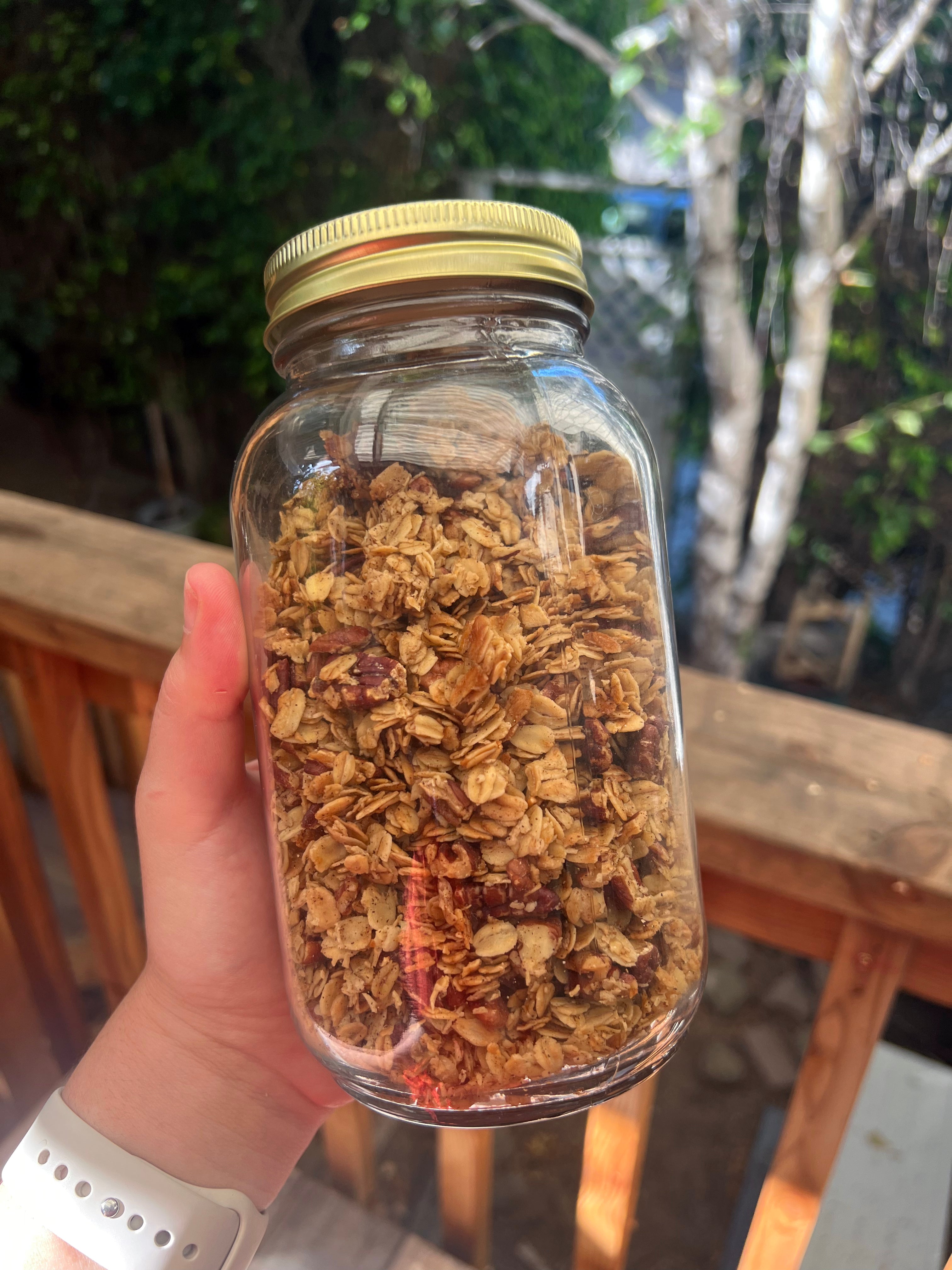 Pecan Granola with Blood Orange Olive Oil