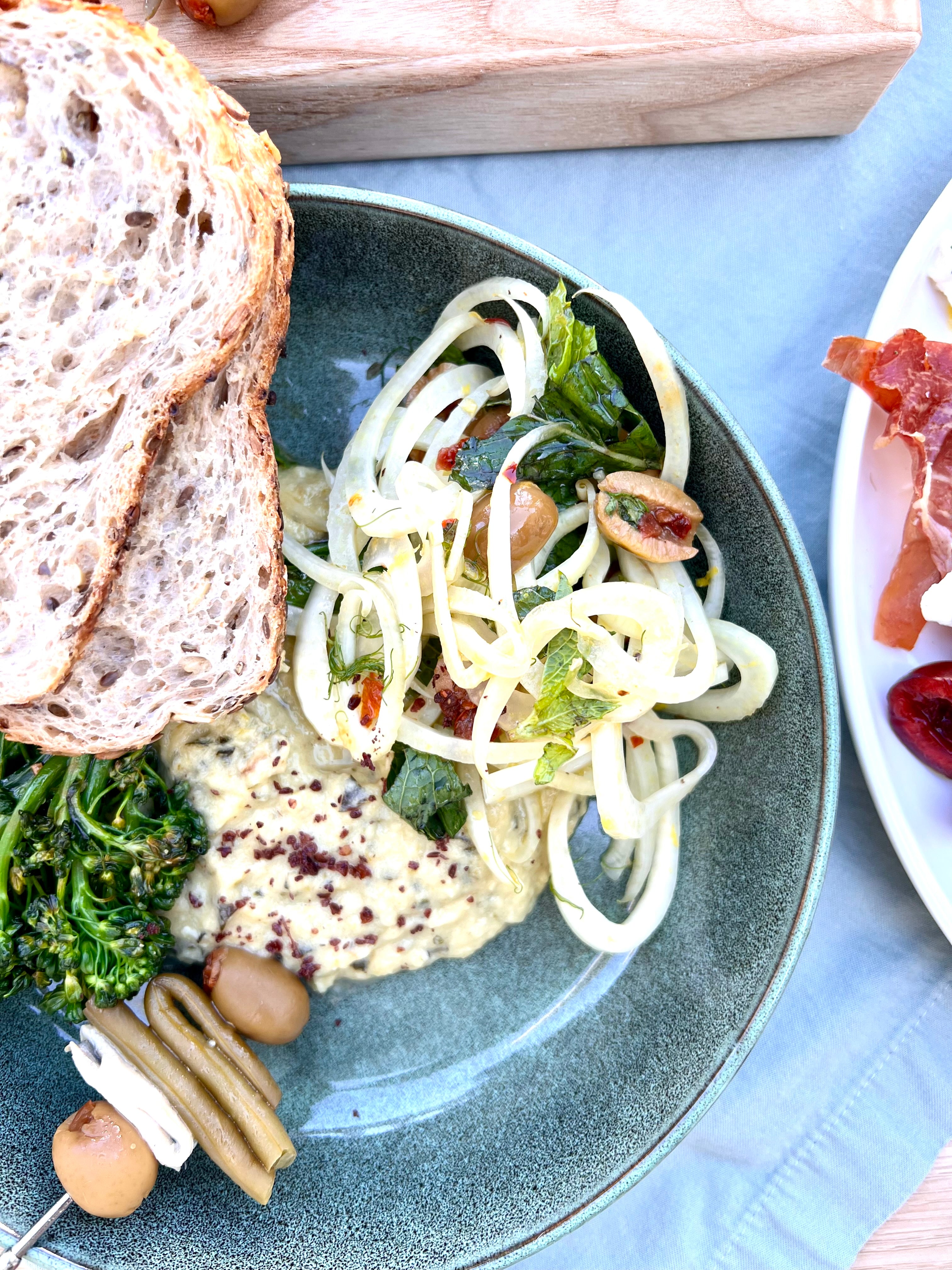 Fennel Salad with Sun-dried Tomato Stuffed Olives