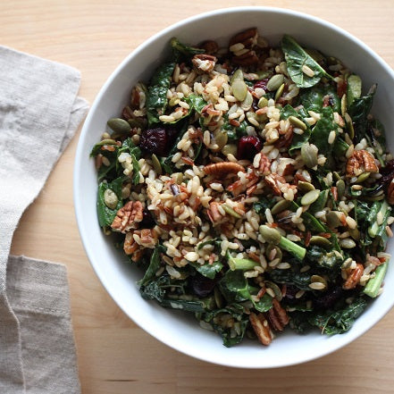 Autumn Wild Rice Salad with Pumpkin Spice Vinaigrette