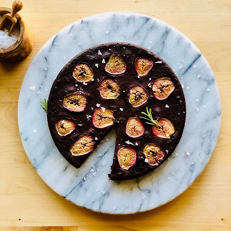 Fig & Rosemary Olive Oil Brownies