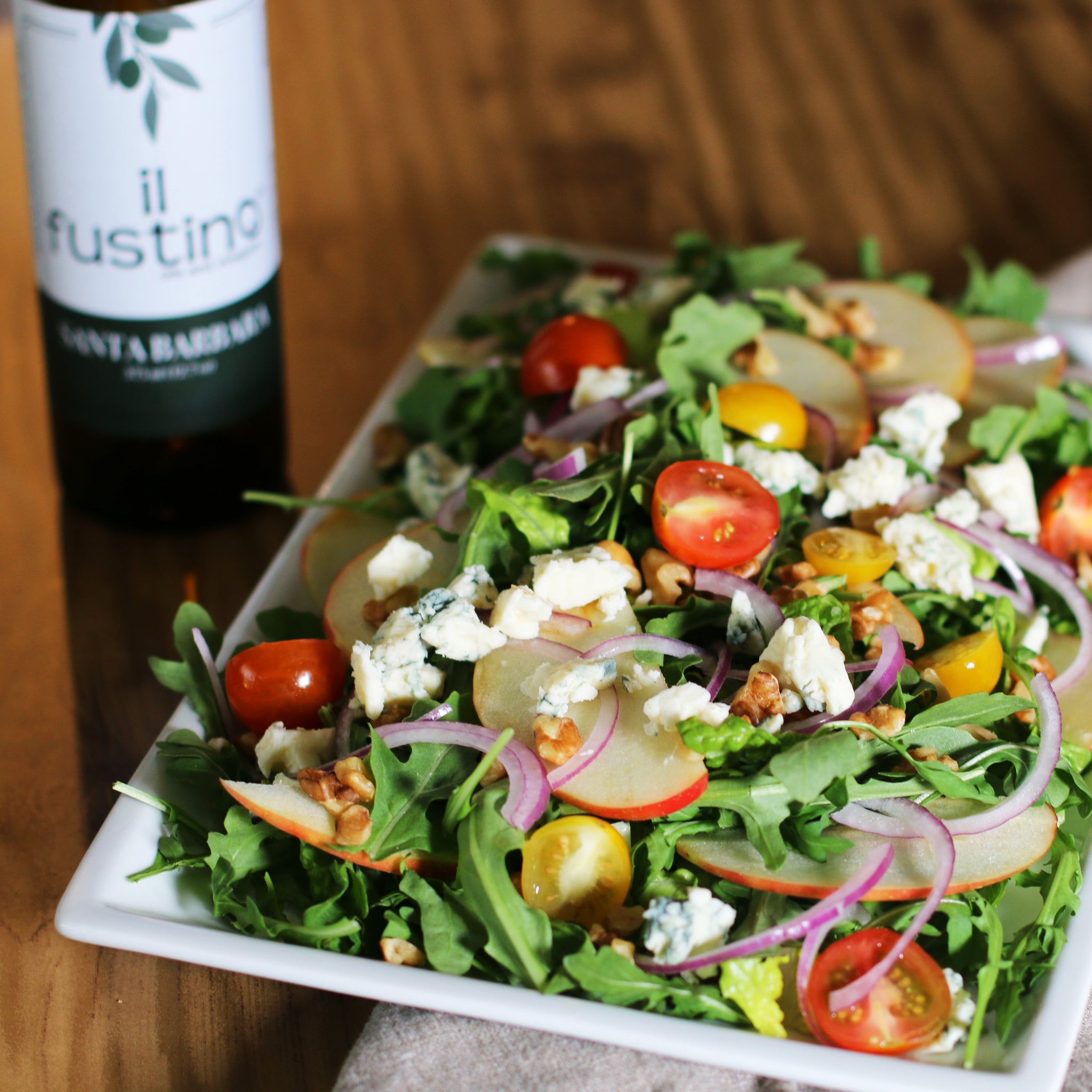 Arugula & Apple Salad with Fig Dressing