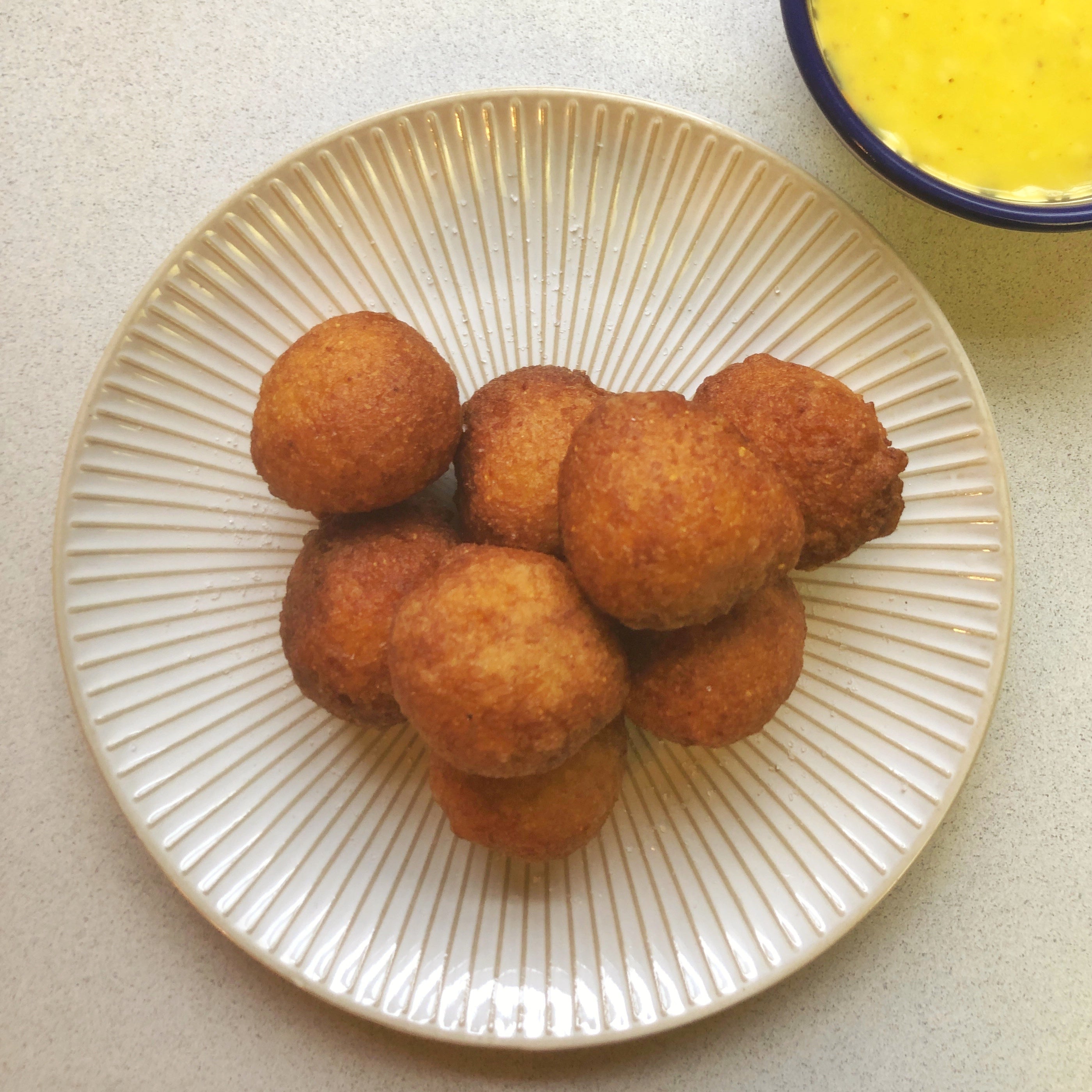 Hush Puppies with Citrus Herb Aioli