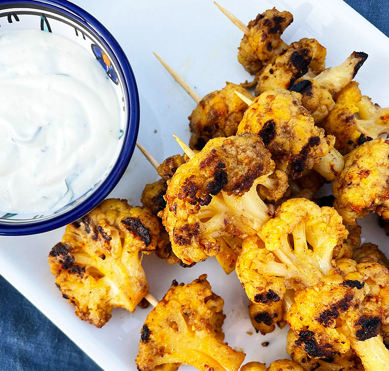 Roasted Cauliflower Skewers