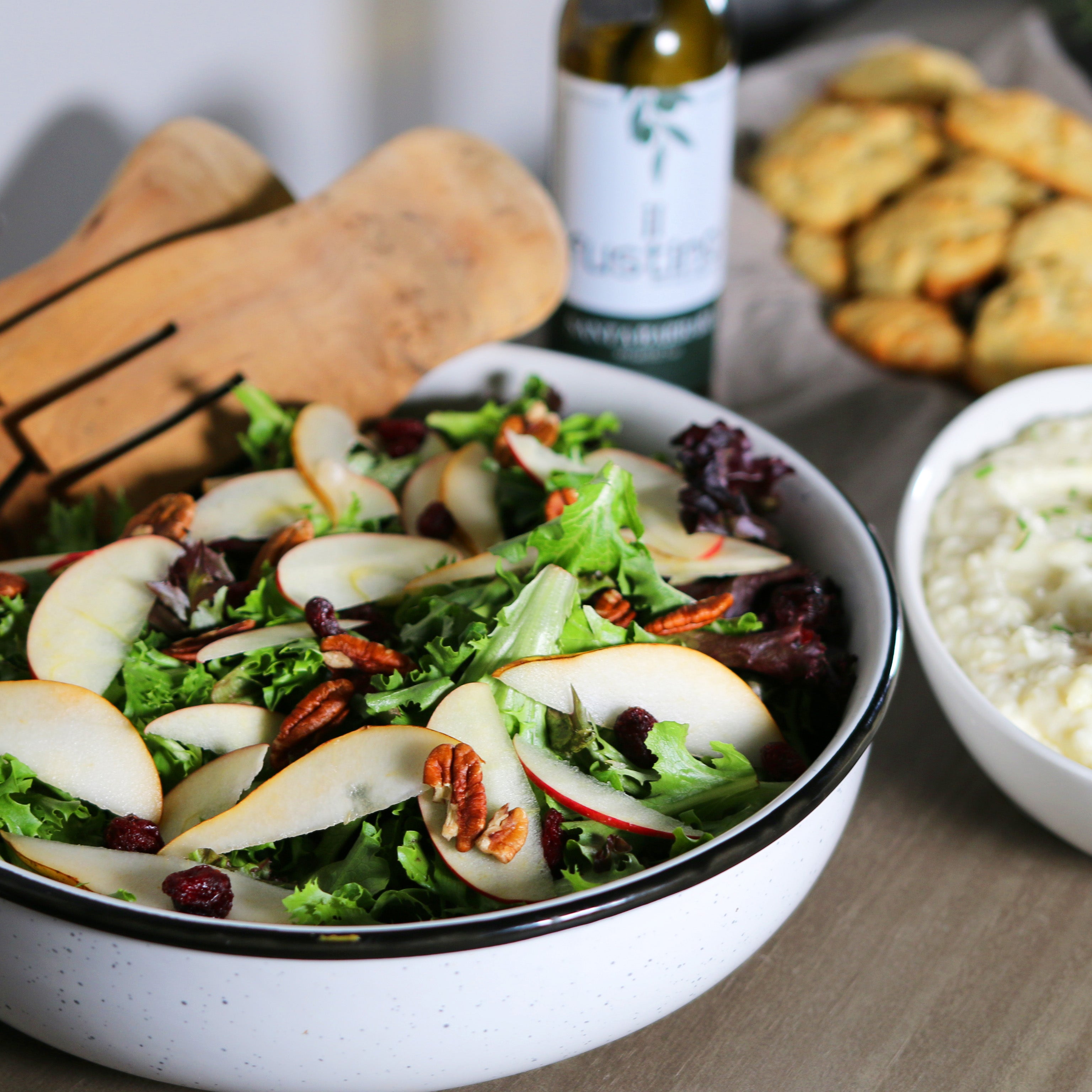 Winter Salad with Cranberry Pear Dressing