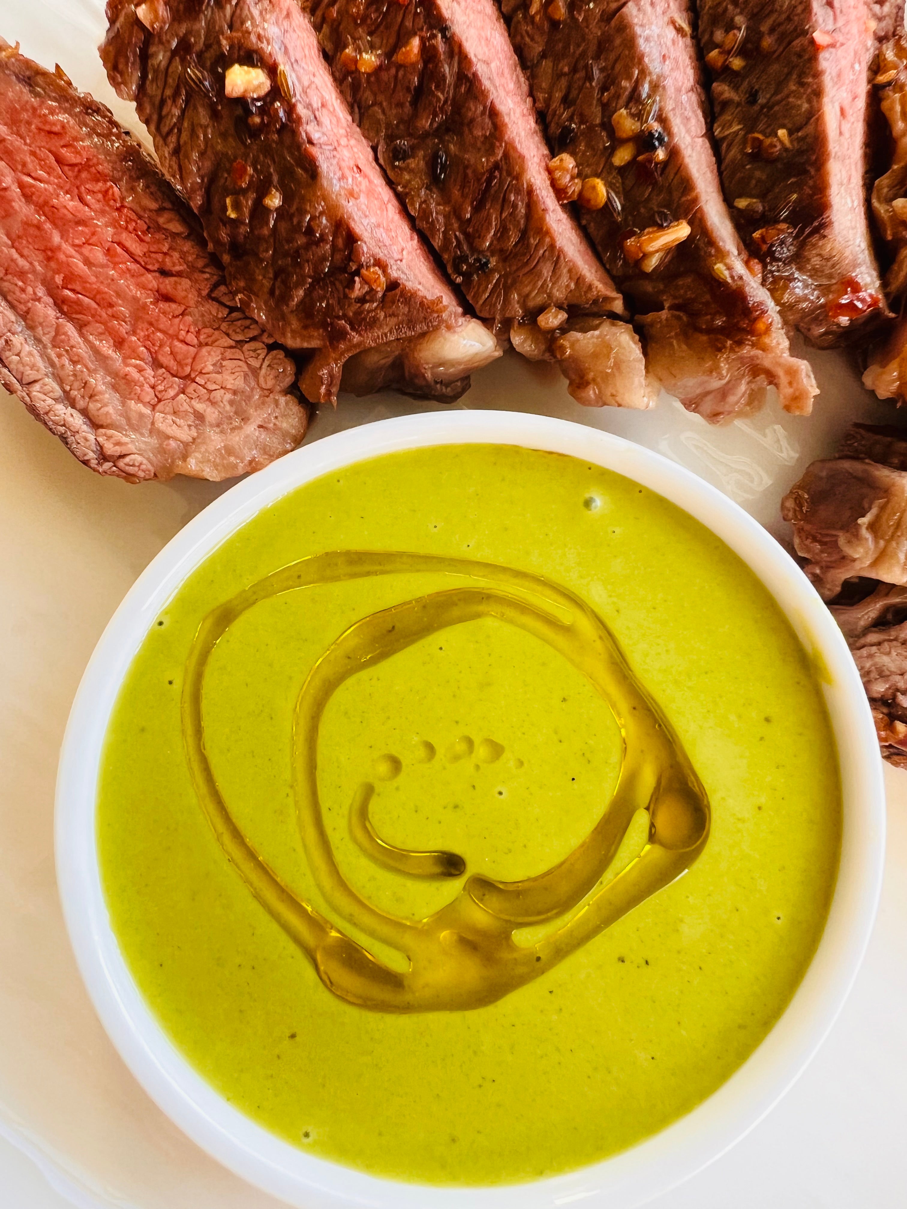 Herby Steak Sauce with Early Harvest EVOO