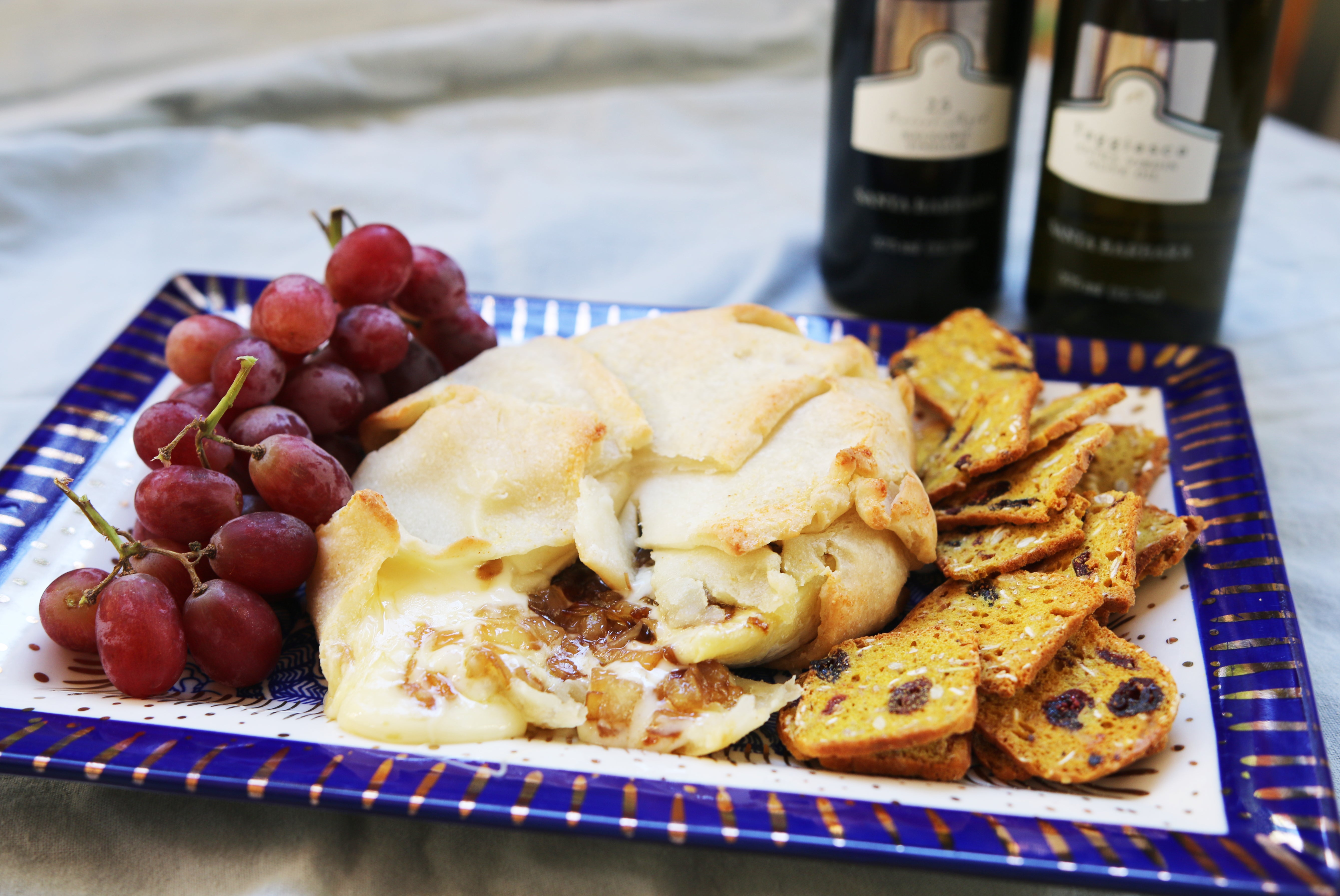 Caramelized Onion Baked Brie