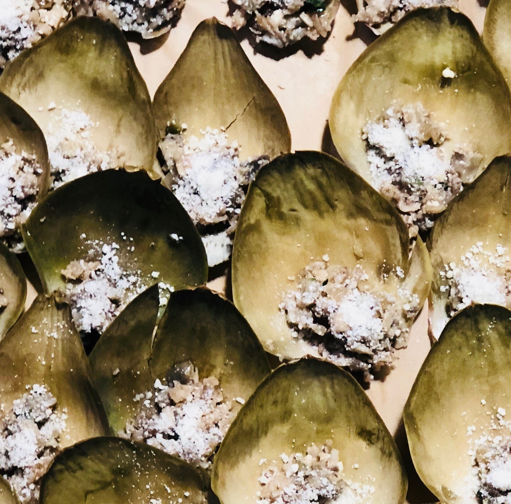 Oyster Mushroom Artichoke Rockefeller with Lemon Olive Oil