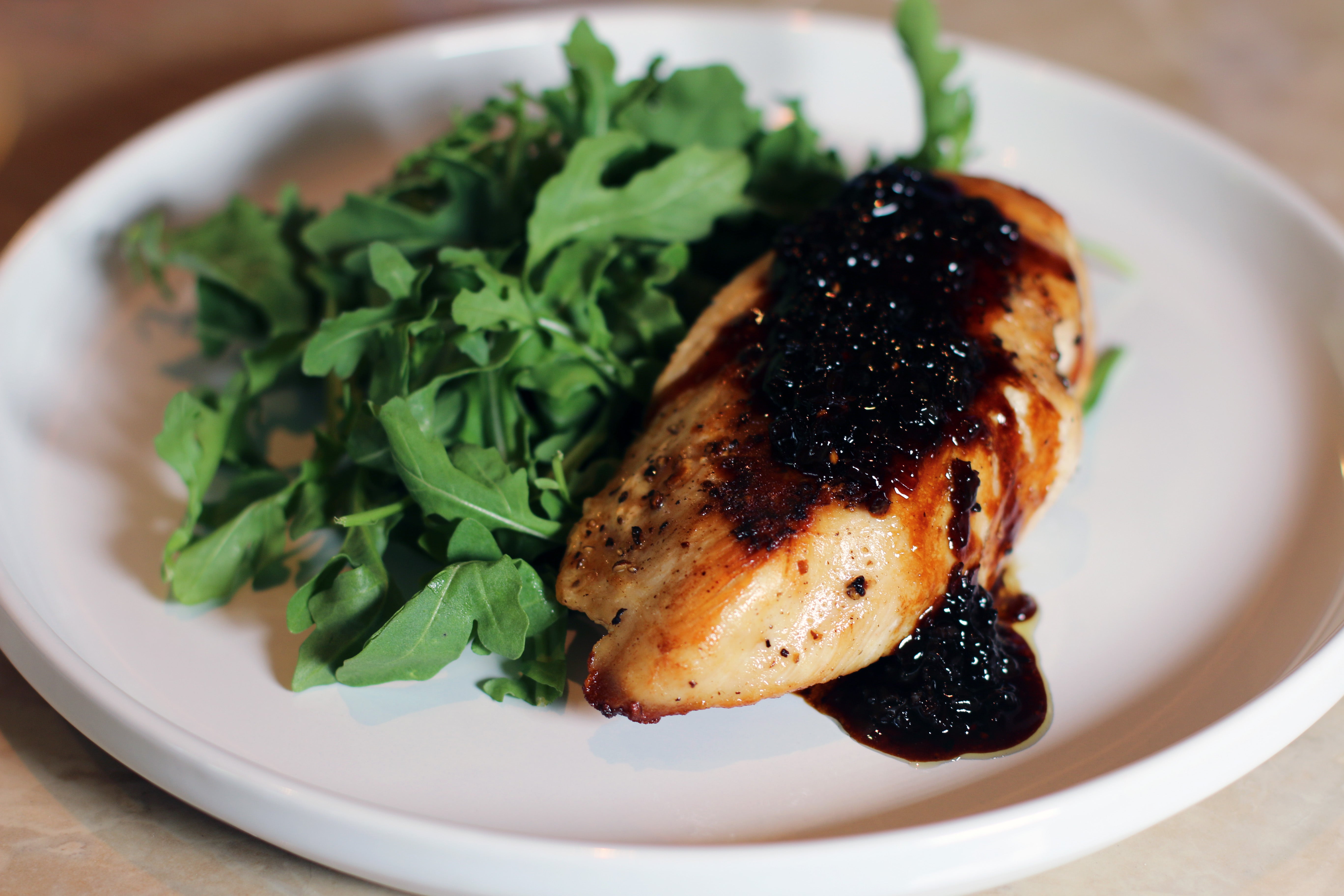 Chicken with Fig Balsamic Sauce