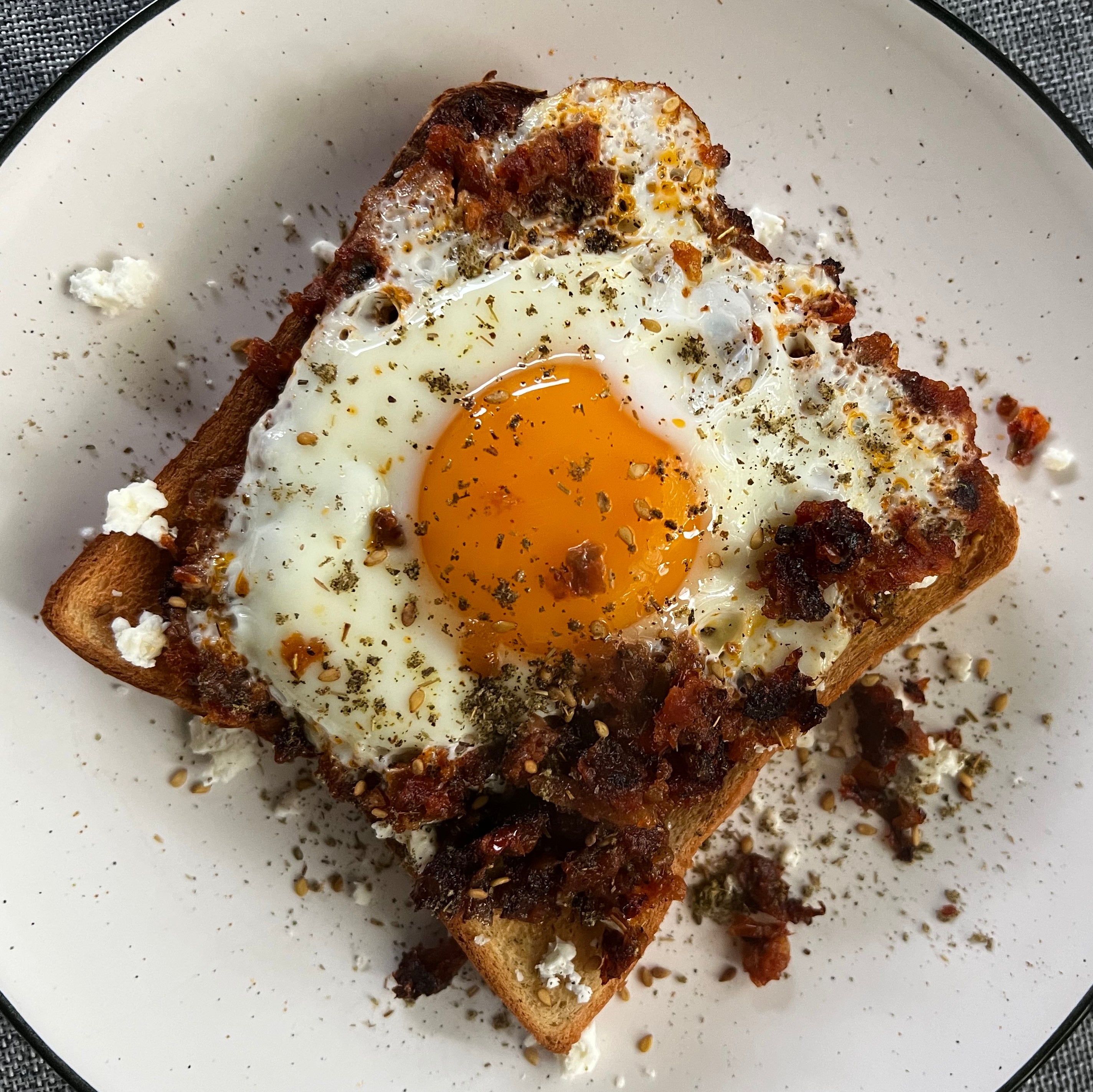 Sun-Dried Tomato Pesto Fried Egg