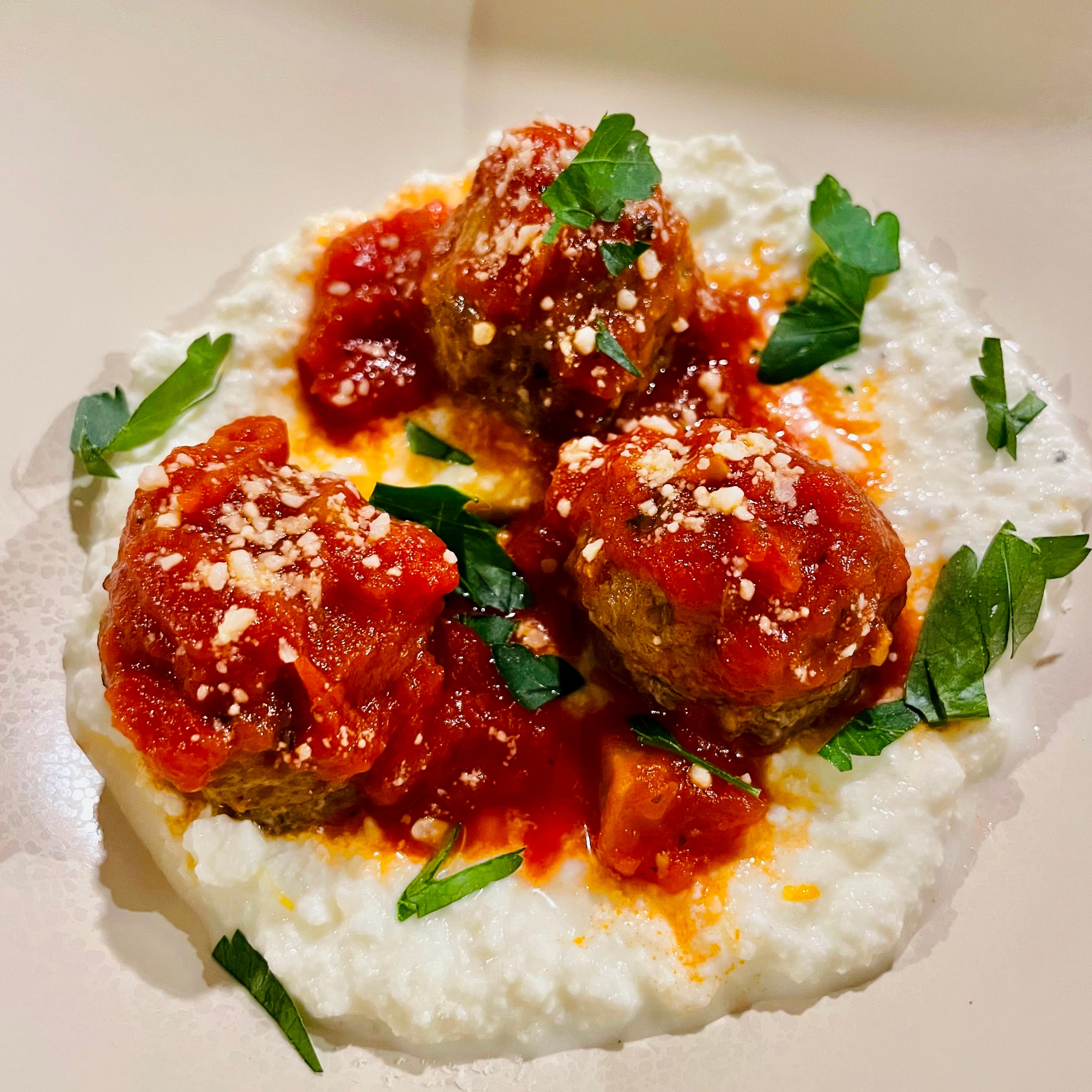 Harissa Meatballs with Ricotta