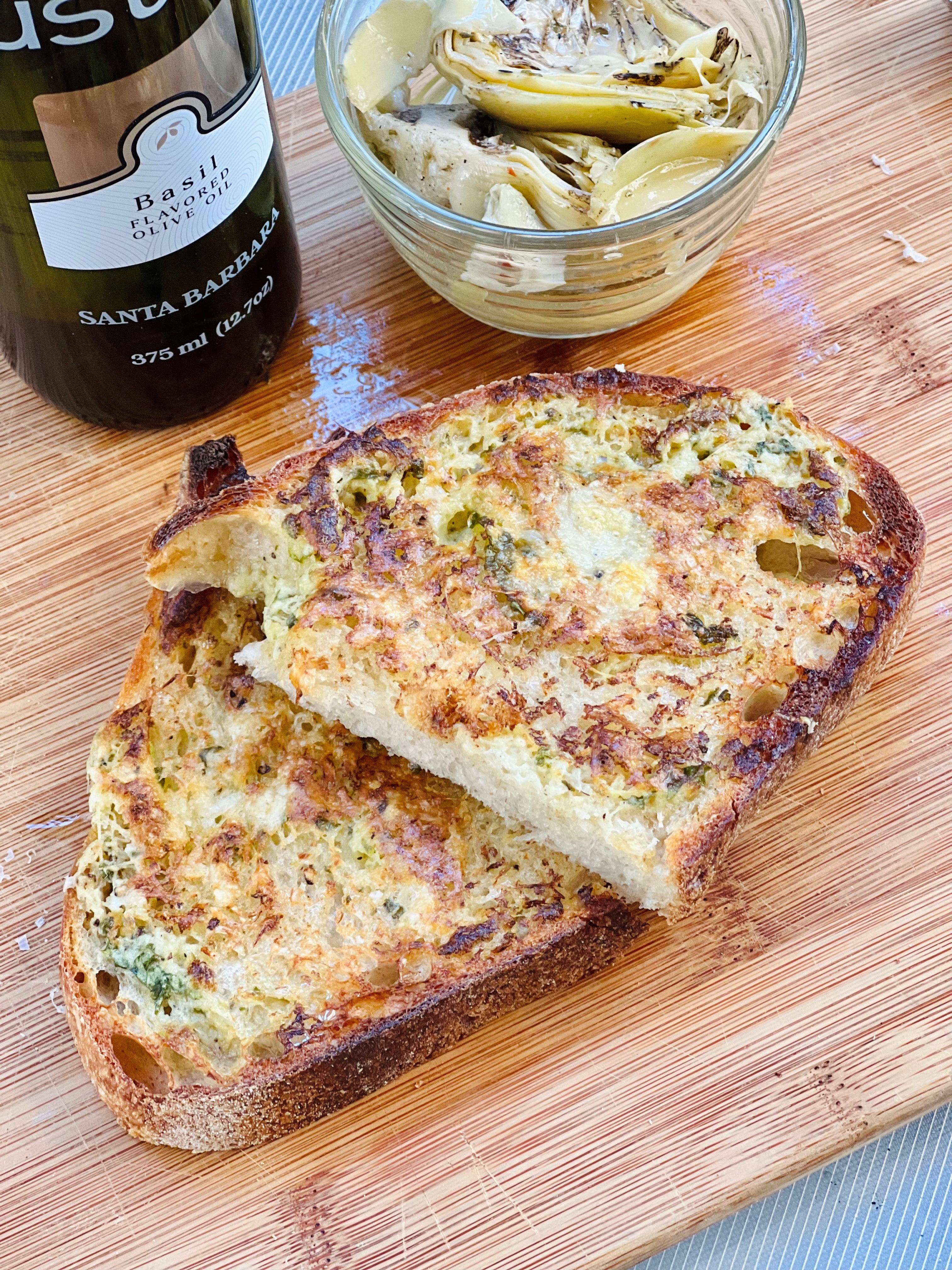 Artichoke Butter Toast