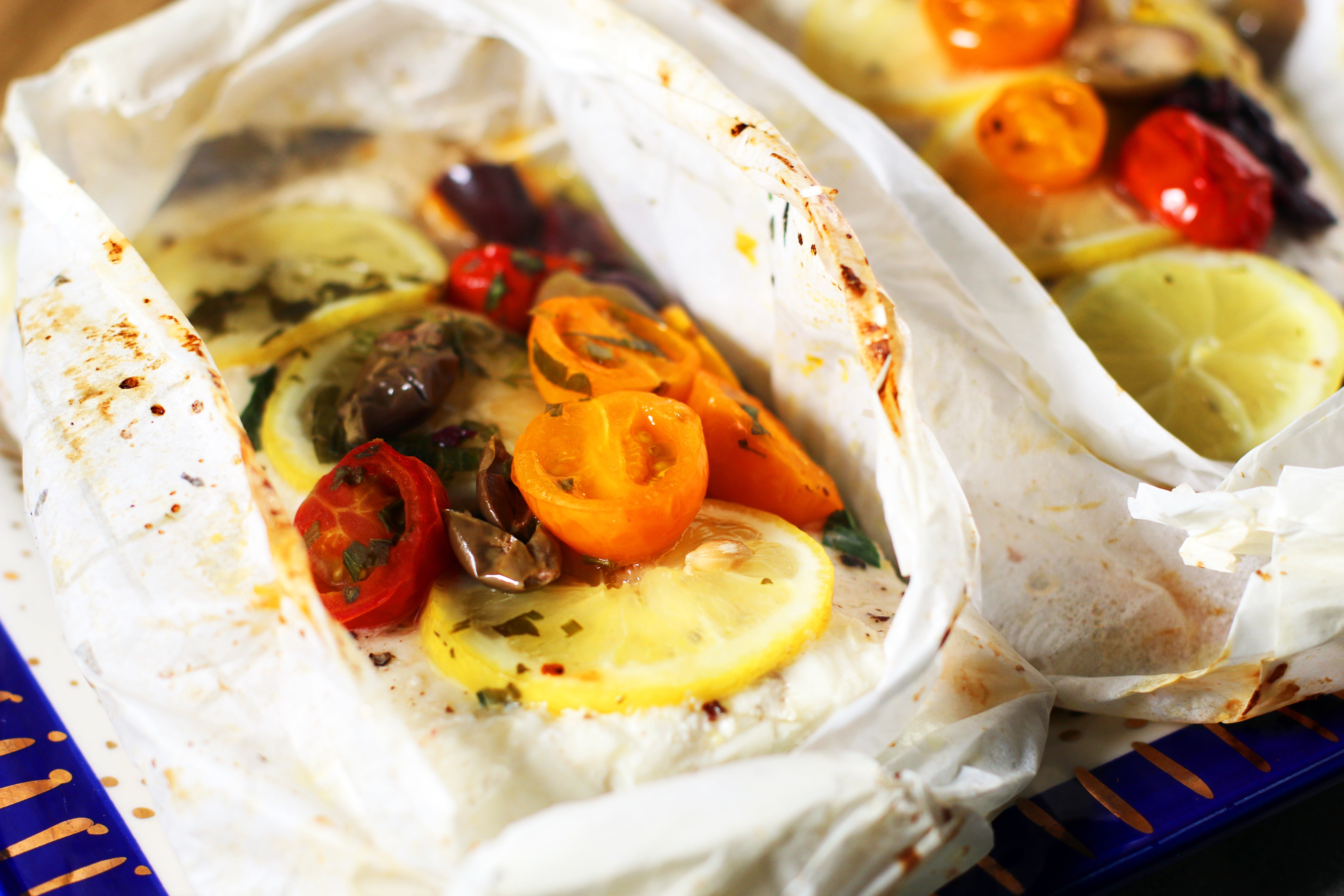 Parchment-Paper Halibut