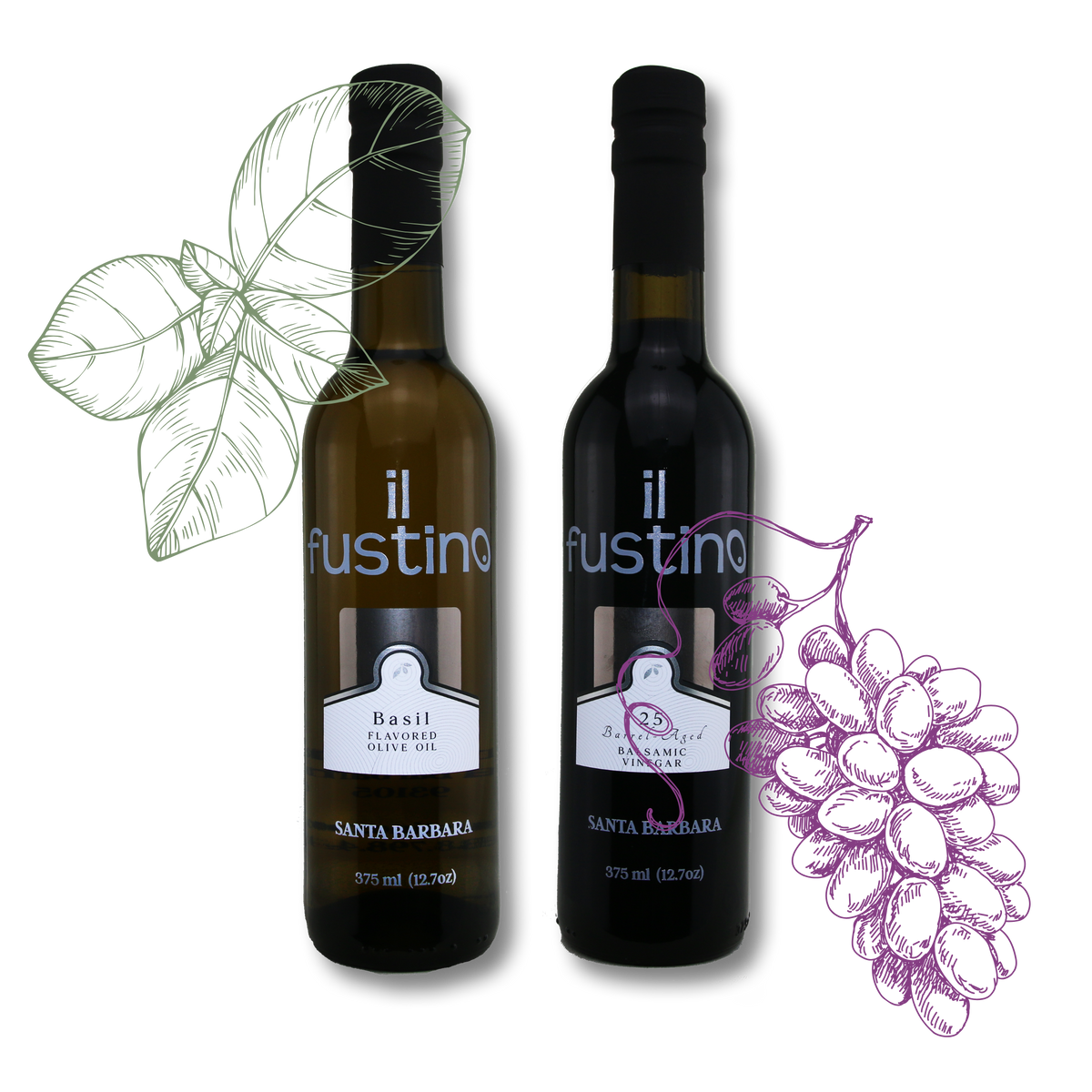 Basil Olive Oil & 25 Barrel-Aged Balsamic